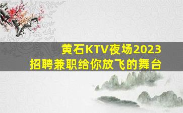 黄石KTV夜场2023招聘兼职给你放飞的舞台